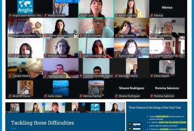 La imagen muesra una foto de la actividad que se realizó por zoom